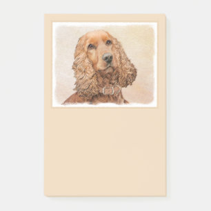 Bloco De Notas Pintura Inglesa em Cocker Spaniel - Arte Original