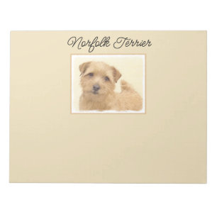 Bloco De Notas Pintura Norfolk Terrier - Notepa original de arte 