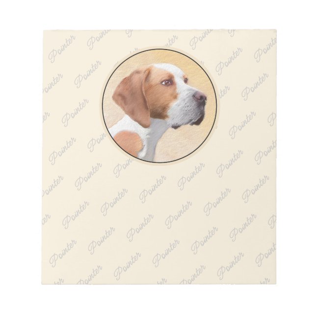 Bloco De Notas Pintura Ponteiro - Arte Cachorra Original (Frente)