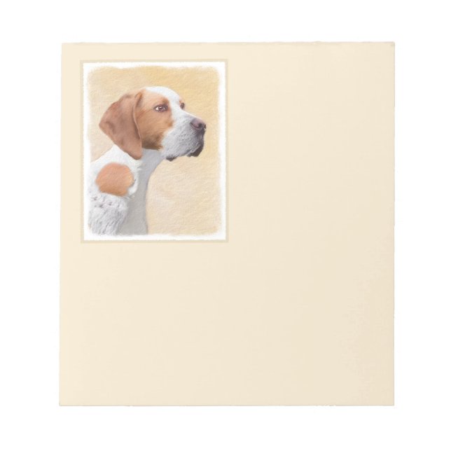 Bloco De Notas Pintura Ponteiro - Arte Cachorra Original (Frente)
