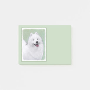 Bloco De Notas Pintura Samoyed - Arte Cachorosa Original