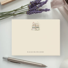 Bloco De Notas Pinturas aquarela femininas Livros antigos e flore