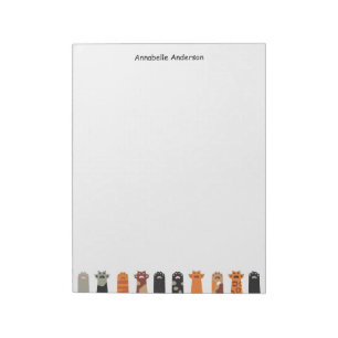 Bloco De Notas Pinturas de Gato Bonito Personalizam