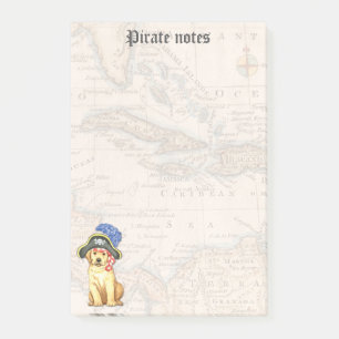 Bloco De Notas Pirata amarelo do laboratório