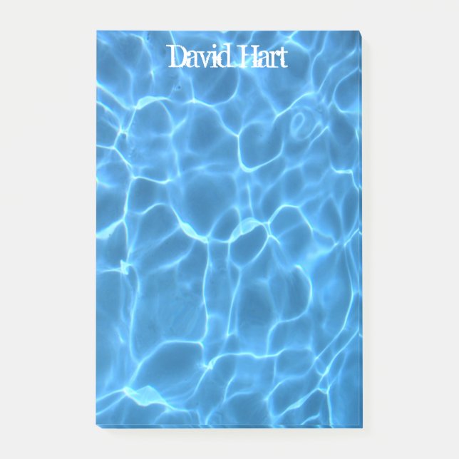 Bloco De Notas Piscina Azul Aqua (Frente)