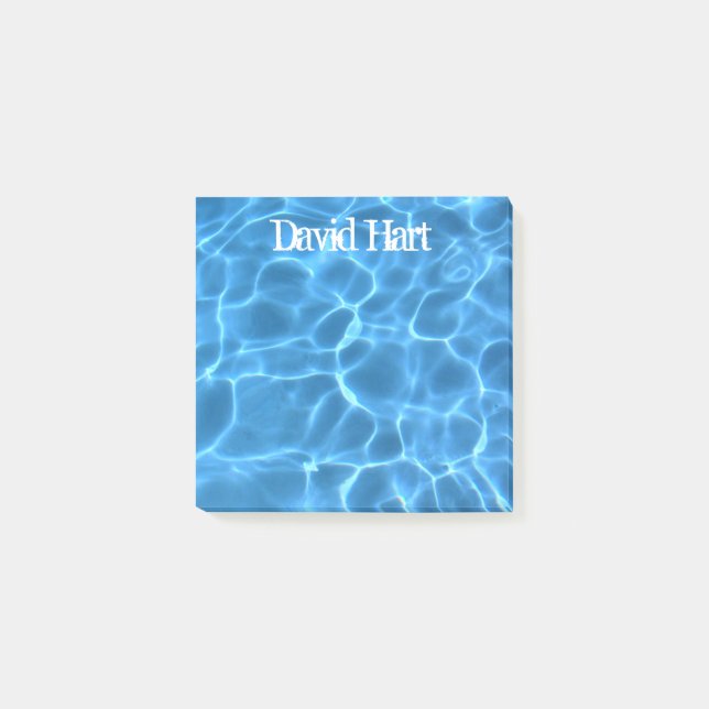 Bloco De Notas Piscina Azul Aqua (Frente)