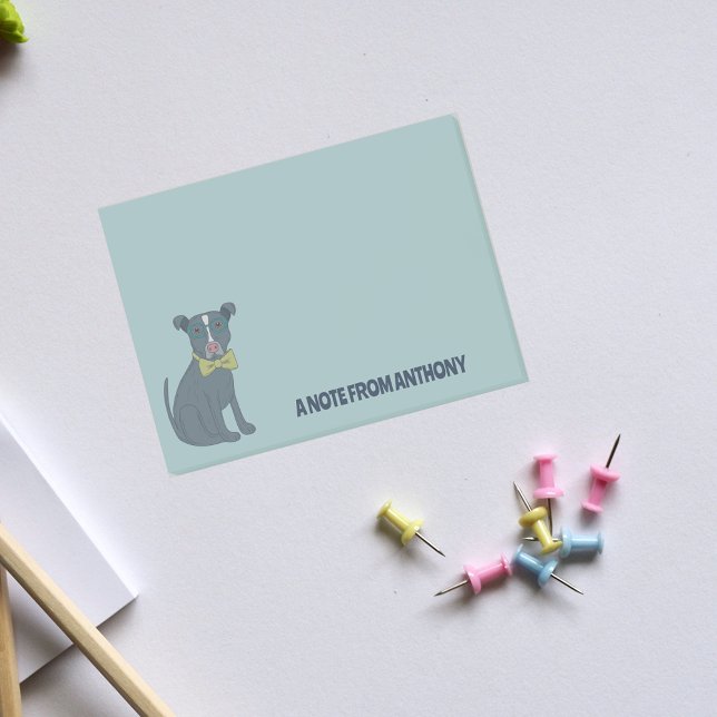 Bloco De Notas Pit Bull Cachorro Cachorro Vestindo Óculos Persona (Criador carregado)