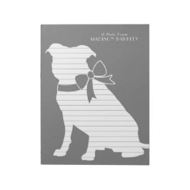Bloco De Notas Pit Bull Dog Puppy Pitbull Notepad