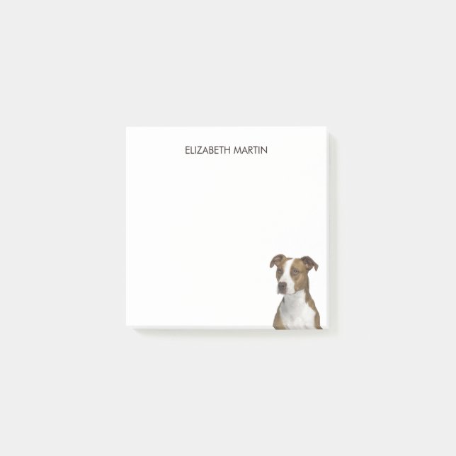 Bloco De Notas Pit Bull Type Dog (Frente)