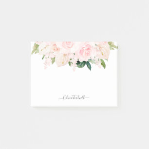 Bloco De Notas PixDezines H2 Blush Anthuriums Rosas Peonias