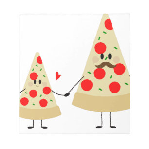 Bloco De Notas pizza dia de os pais