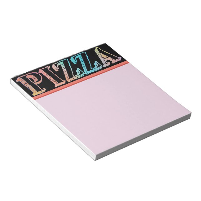 Bloco De Notas Pizza Notepad (Inclinado)