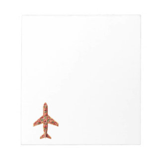 BLOCO DE NOTAS PIZZA NUM AVIÃO