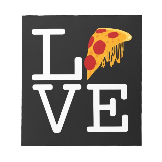 Bloco De Notas Pizza Slice Love (Frente)