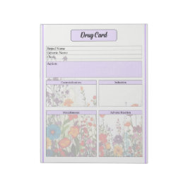 Bloco De Notas Placa de _Drogas para Jardim Roxo Bloqueando