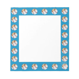 Bloco De Notas Placa de Nota de Baseball