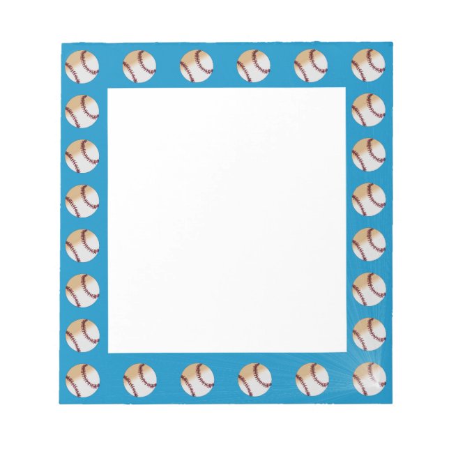 Bloco De Notas Placa de Nota de Baseball (Frente)