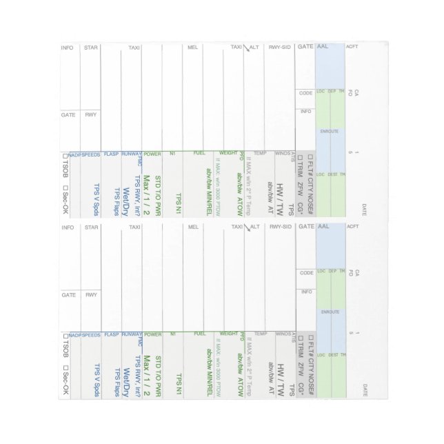 Bloco De Notas Placa de Notas AA B787 (Frente)
