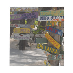 Bloco De Notas Placa Indicativa Rum Point Grand Cayman