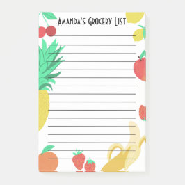 Bloco De Notas Planeamento de Refeições da Lista de Compro de Pro