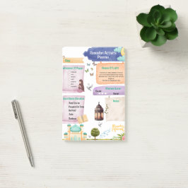 Bloco De Notas Planejador de Atividade Ramadã de Aquarela Elegant