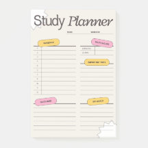 Planejador de Estudo Minimalista com Horário