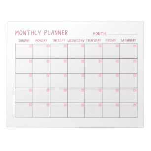 Bloco De Notas Planejador de Lista de Tarefas Pendentes e Brancas