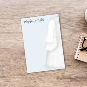 Bloco De Notas Planejador de Noiva Moderna Vestido de Noiva Vinta
