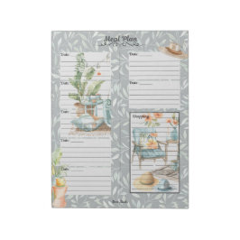 Bloco De Notas Planejador de Refeições de 7 Dias Shady Lady