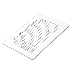 Bloco De Notas planejador de refeições rastreador