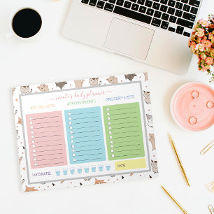 Bloco De Notas Planejador Diário Adorável