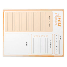 Bloco De Notas Planejador Diário Arco-íris Retro Sunburst