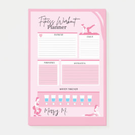 Bloco De Notas Planejador do Controlador de Workout de Malhação D