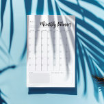 Bloco De Notas Planejador Mensal<br><div class="desc">Basta preencher os detalhes do mês no início de cada mês deste calendário mensal Perpetual.</div>