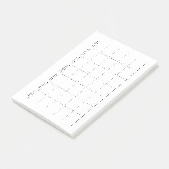 Bloco De Notas Planejador mensal minimalista simples (Inclinado)