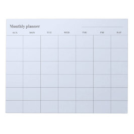 Bloco De Notas Planejador mensal minimalista, título personalizad