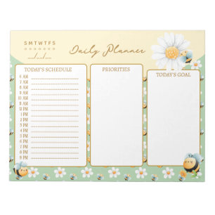 Bloco De Notas Planejador Personalizado De Abelhas De Bumble Cute