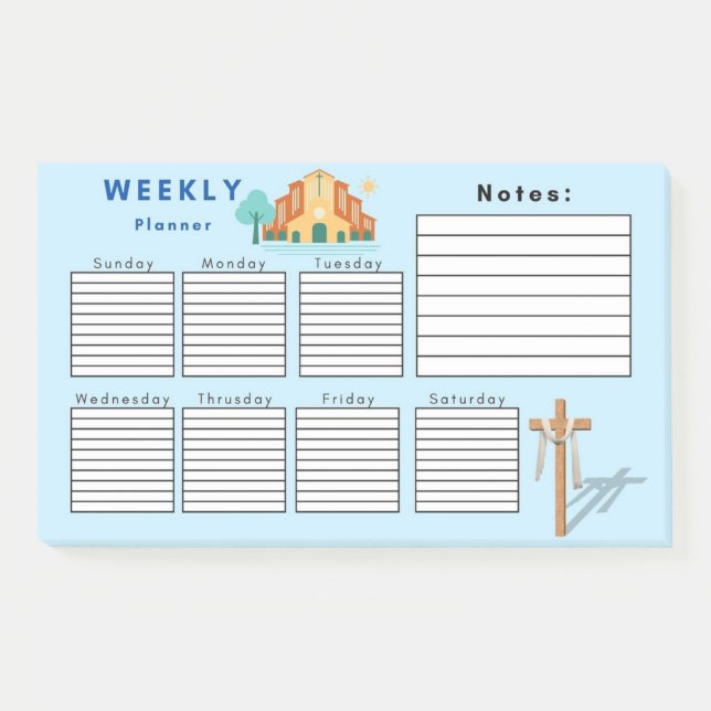 BLOCO DE NOTAS PLANEJADOR SEMANAL (Frente)