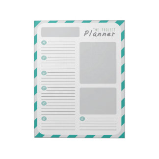 Bloco De Notas Planejador semanal de projetos - Verde