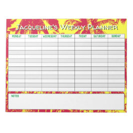 Bloco De Notas Planejador Semanal para Personalizar com a Escolha