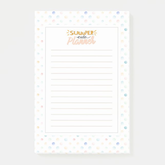 Bloco De Notas Planejador Super Bonito (Frente)