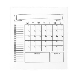 Bloco De Notas Planejadores Mensais de Bullet Journal em Blocos d