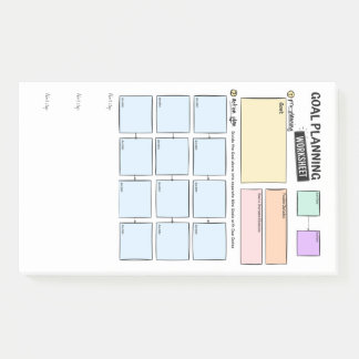 Bloco De Notas Planejamento de metas para notas adesivas de TDAH