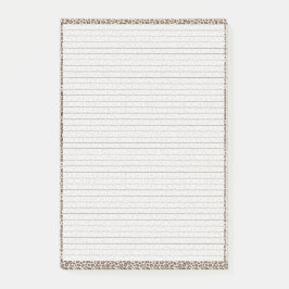 Bloco De Notas Planeje Comigo | Na moda Cheetah Impressão 4X6 do 