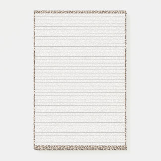 Bloco De Notas Planeje Comigo | Na moda Cheetah Impressão 4X6 do