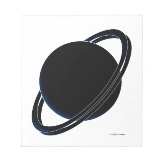 Bloco De Notas Planeta Negro