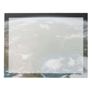 Bloco De Notas Planeta Panorâmico Terra E Os Eua. 2