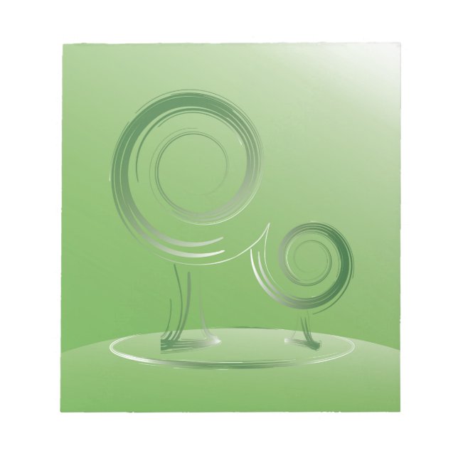 Bloco De Notas planeta verde (Frente)