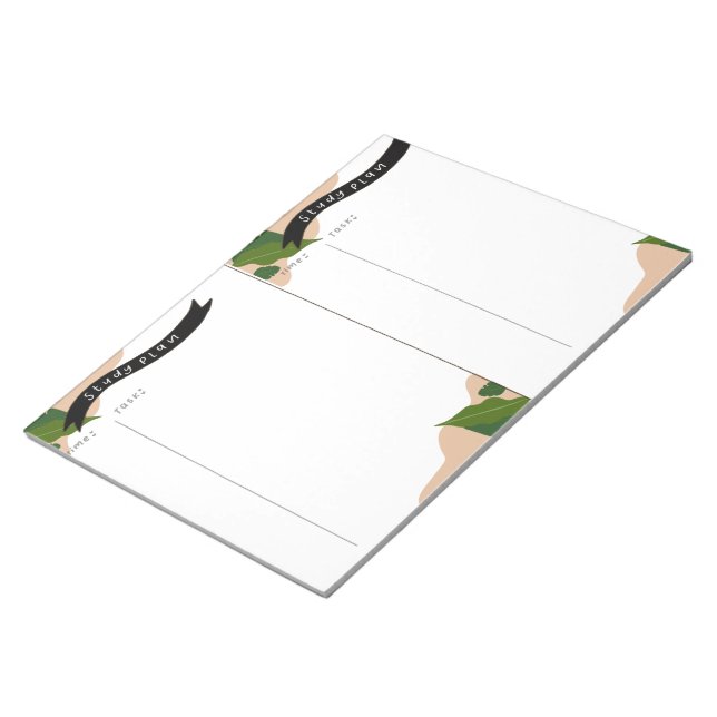 Bloco De Notas Plano de Estudo (Inclinado)