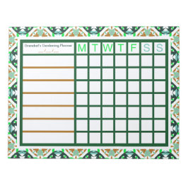 Bloco De Notas Plano de Planejamento de Colocação de Plantas Jard